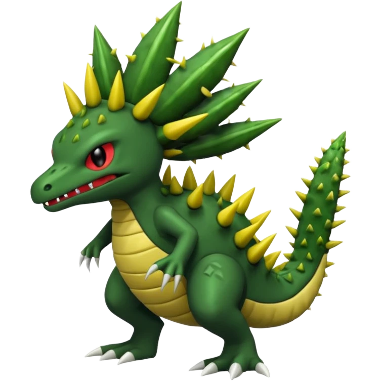 Shiftry-Cacturne-Grovyle-Fraxure-Haxorus-fusion emoji