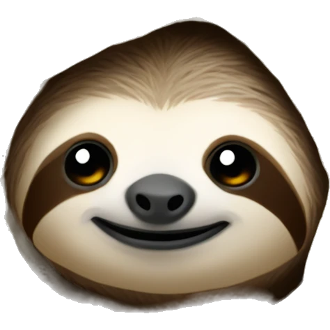 Sloth in a blanket emoji