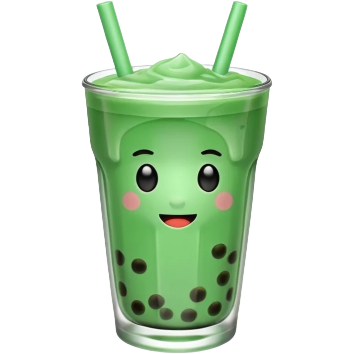 Mint  boba emoji