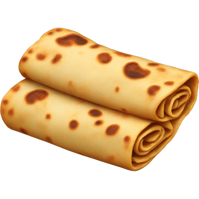 Indian paratha roll emoji