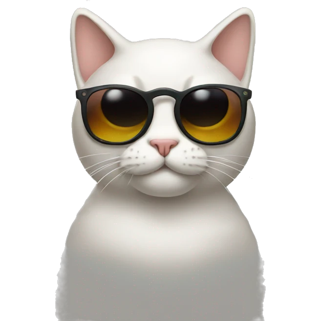 Cat with sunglasses emoji