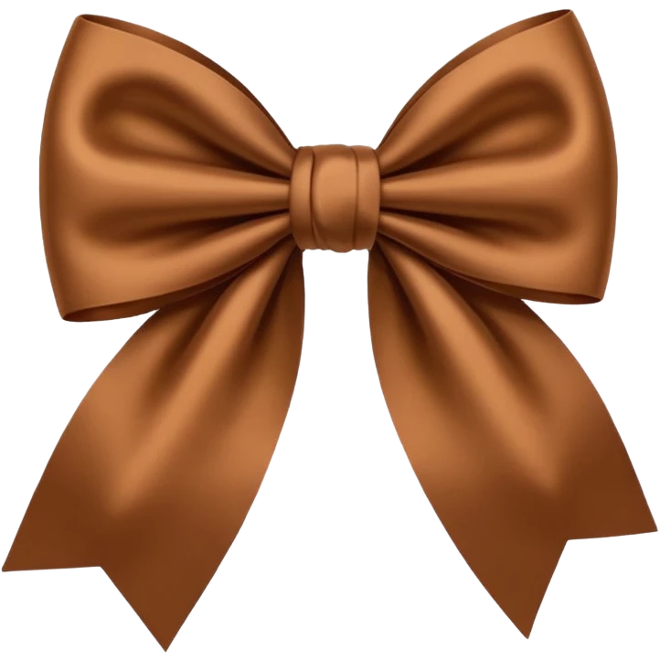 Brown bow emoji