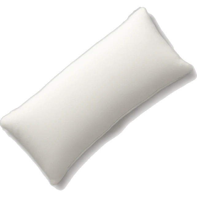 Soft cozy pillow in white color emoji