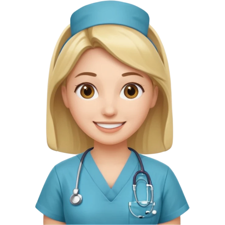 nurse with Scrubs emoji