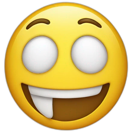 Fake smile emoji