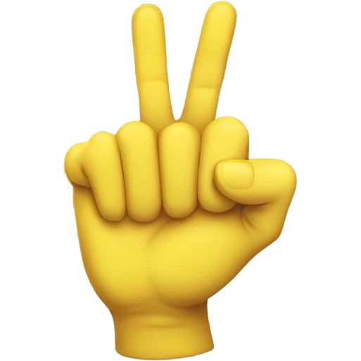 index finger hand yellow emoji emoji