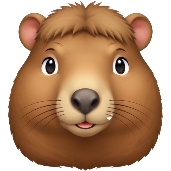 Capibara tierno enamorado emoji