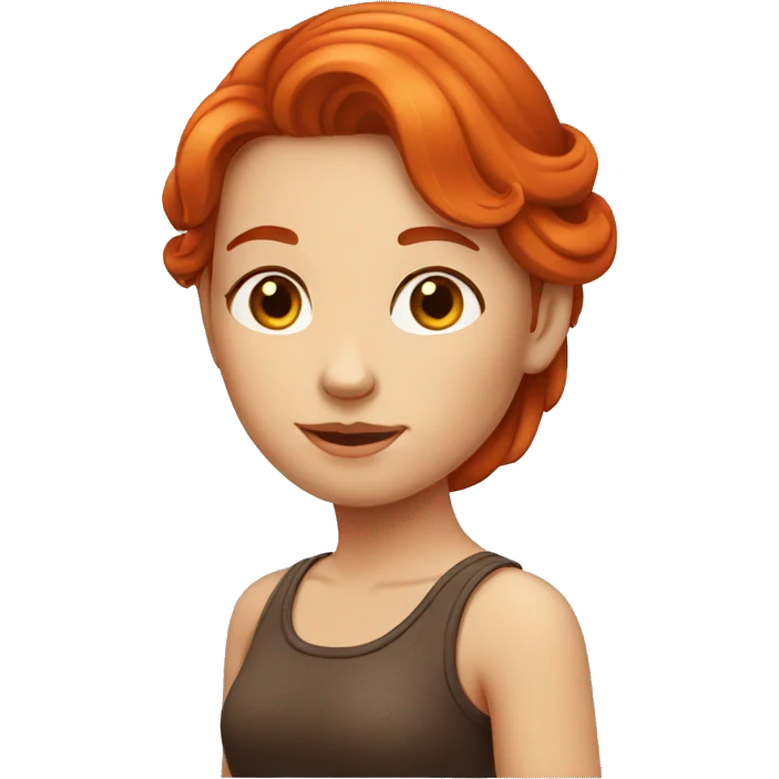 red head girl emoji