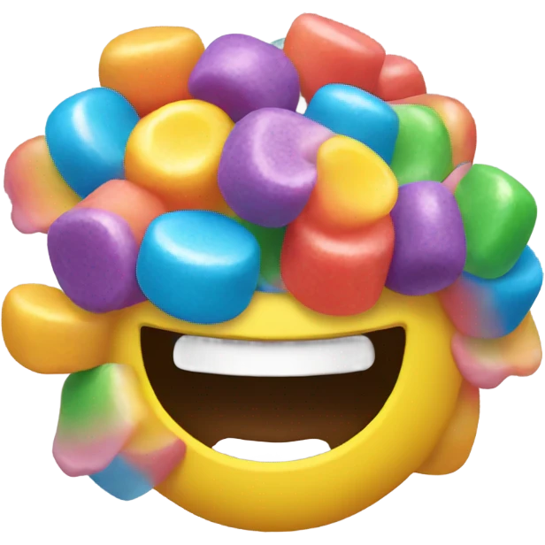 Rainbow gum emoji