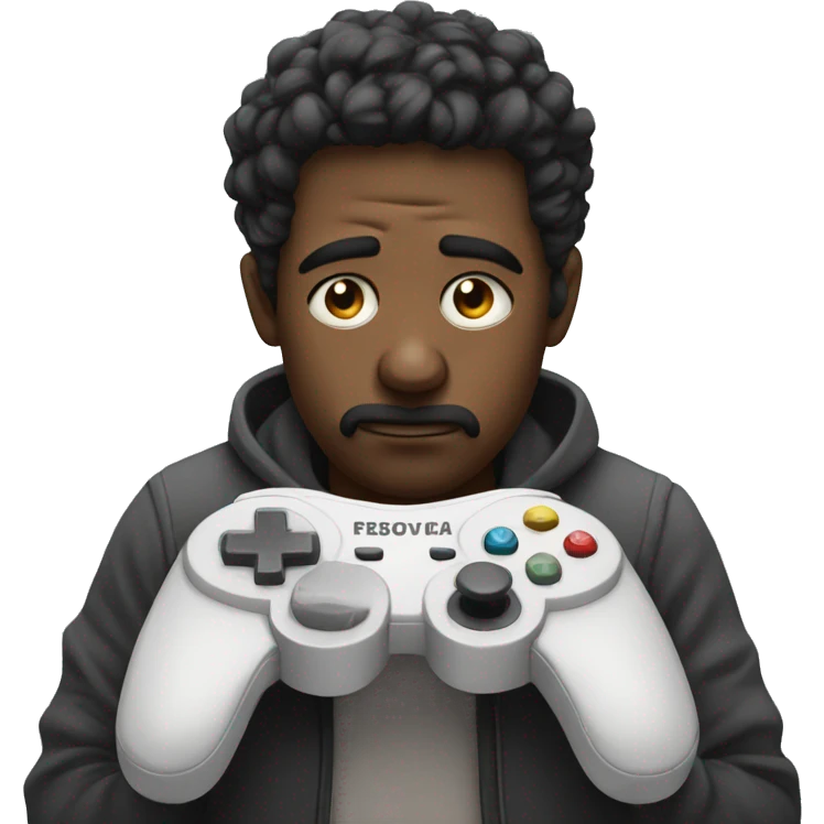 sad gamer with controller emoji