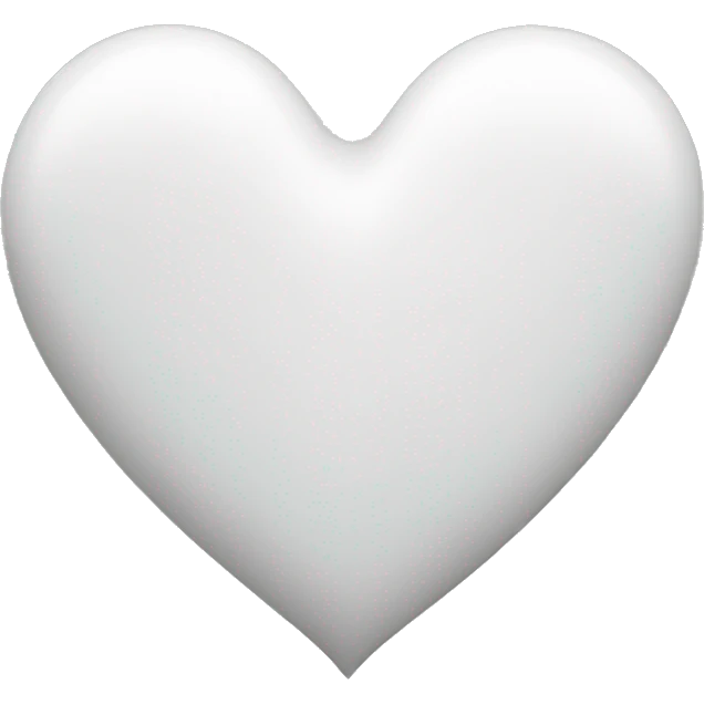 White heart emoji