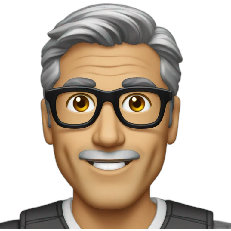 George Clooney glasses emoji