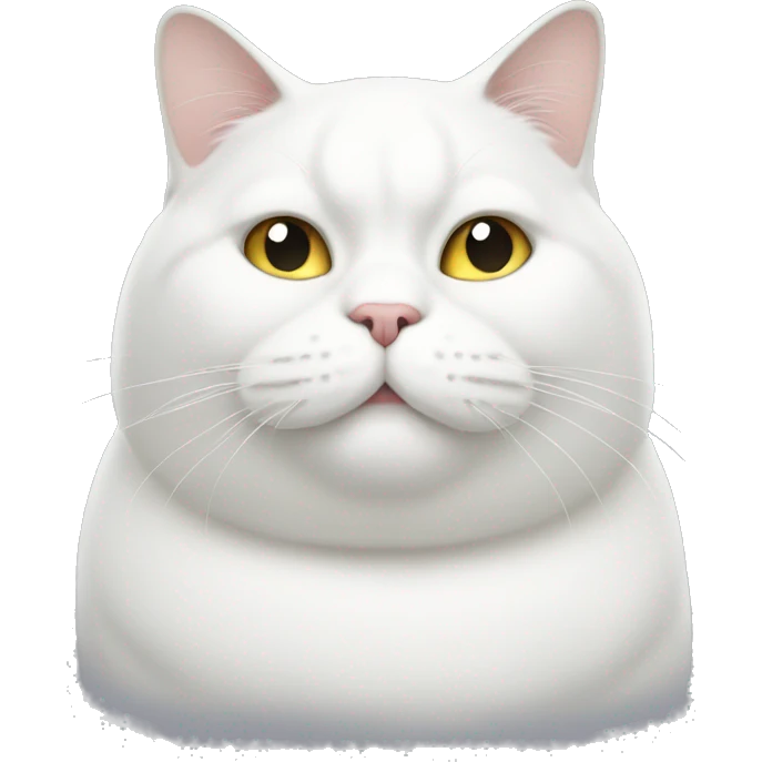 White Fat Cat emoji