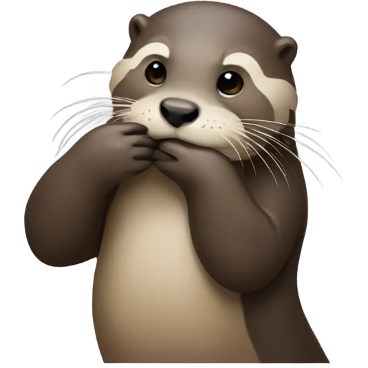 Otter facepalming emoji