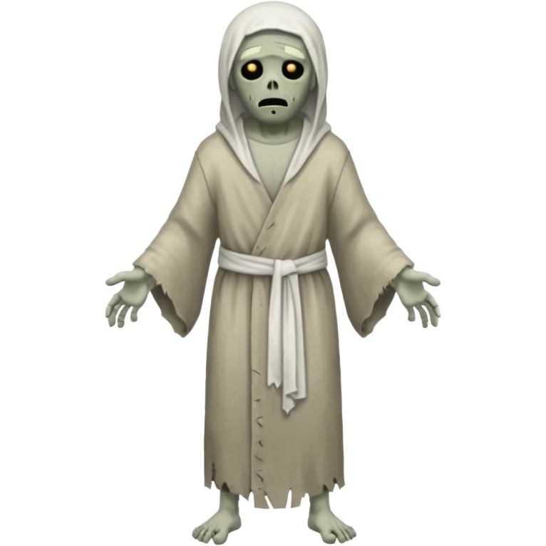 fullbody zombie leper with simple robes and cloths from Jesus times emoji