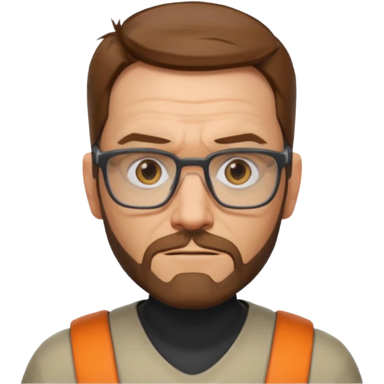 gordon freeman 100 100px without helmet emoji