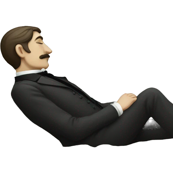 Marcel Proust sleeping emoji