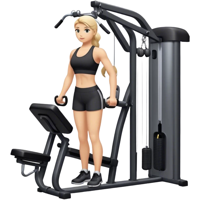gymcable machine standing exercise emoji