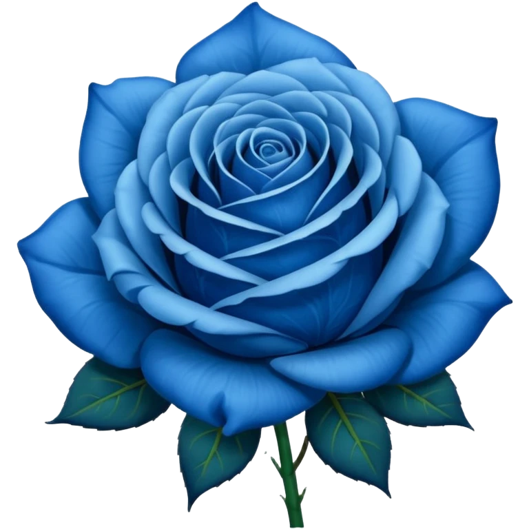 Rosa azul emoji