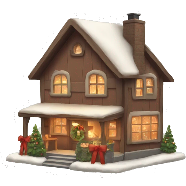cozy christmas home emoji