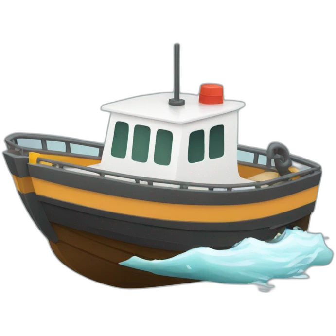 Boat with restriction overlay emoji