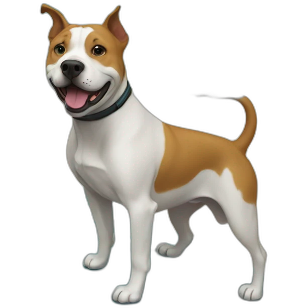 surf-with-dog-amstaff emoji