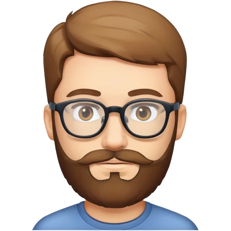 man with glasses and a beard emoji