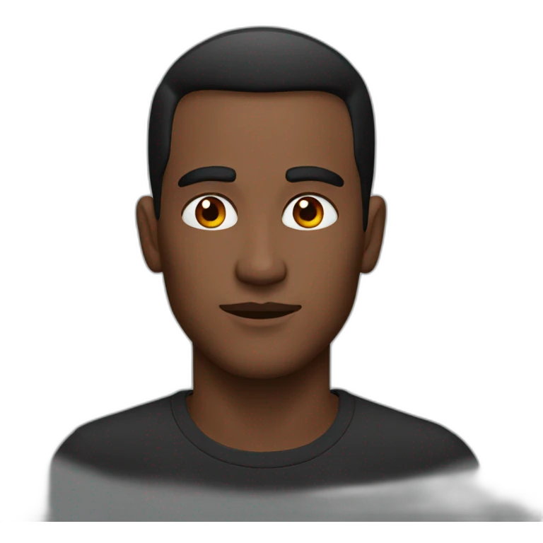Man with red smoky eyes  emoji