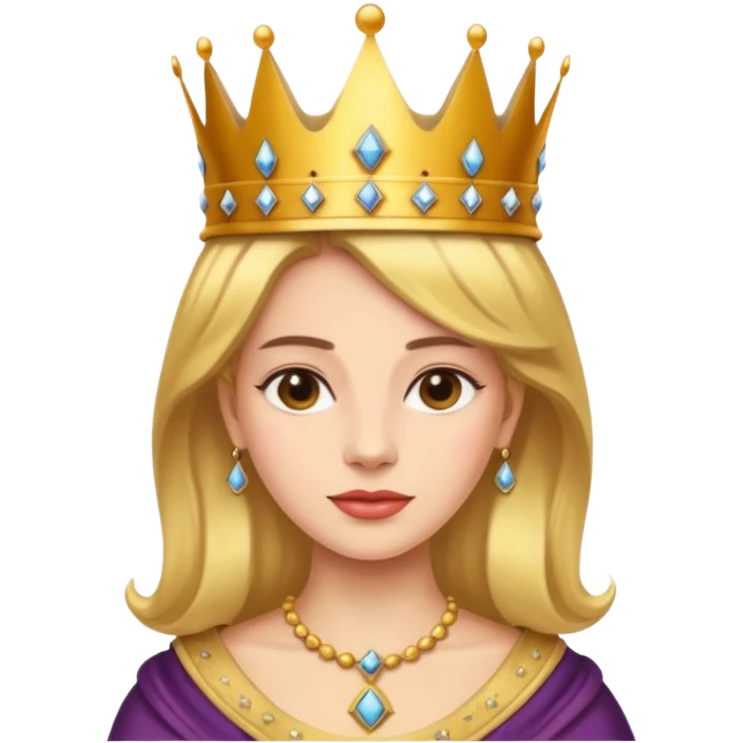 Queen with the number 67 all around her emoji