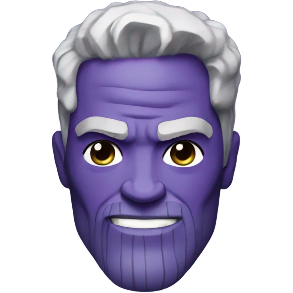 thanos T.O.P with purple hair emoji