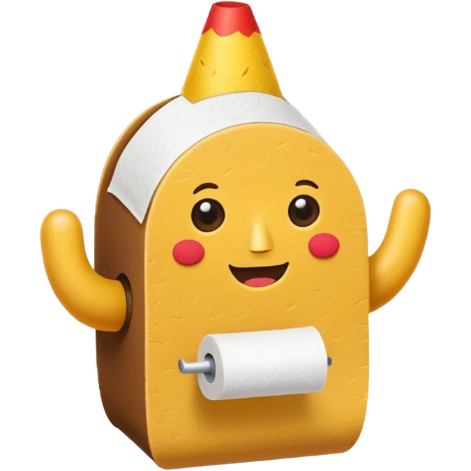 Taco going to bathroom emoji