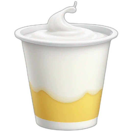 Yogurt cup  emoji