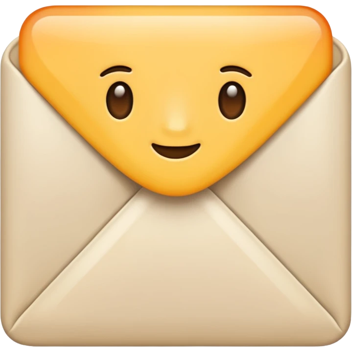 Letter color pale beige creamy emoji