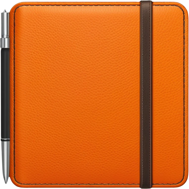 orange color simple diary emoji