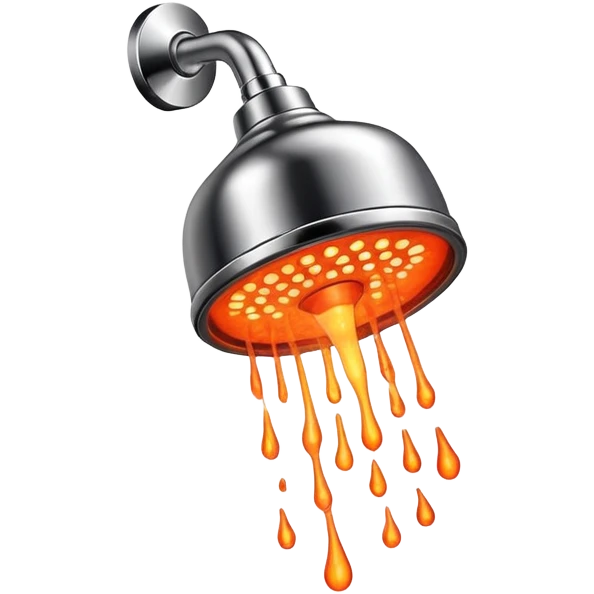 Lava shower head emoji