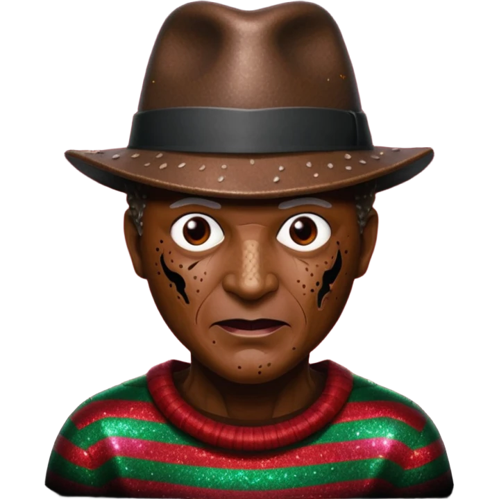 glitter freddy krueger emoji