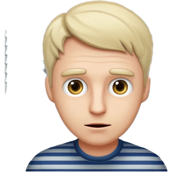 Male peeking through the blinds  emoji