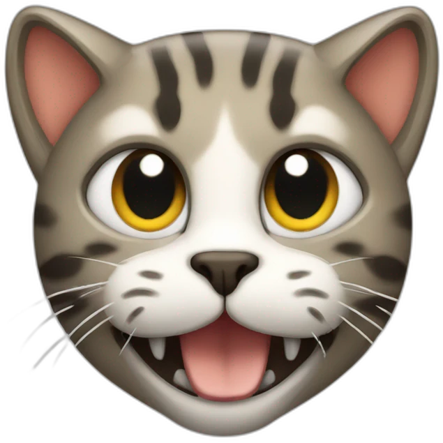 Cat head with snake body emoji