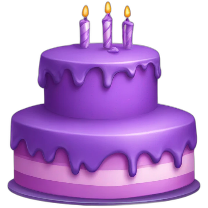 Purple cake emoji
