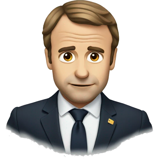 Macron triste emoji