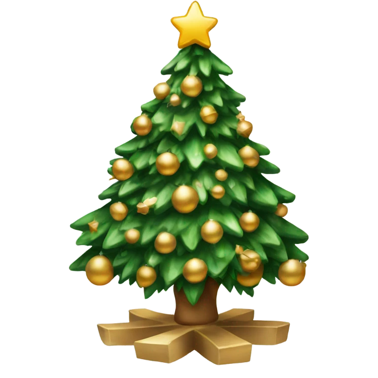 luxurious christmas tree emoji