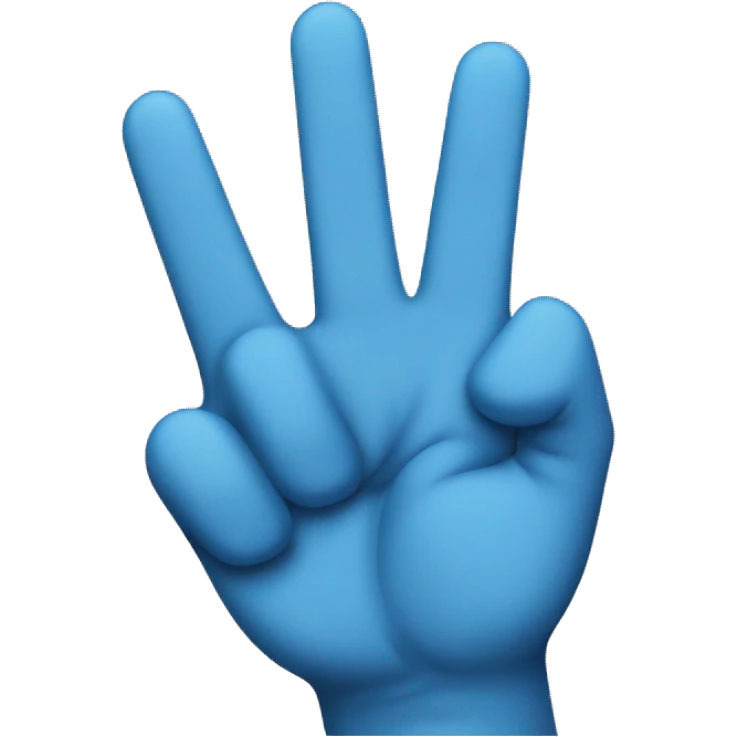 Peace sign with the thumb out emoji