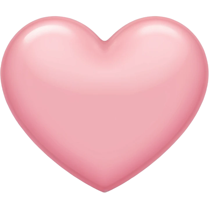 Light pink heart emoji