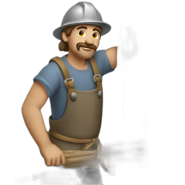 medieval scaffolder at work emoji