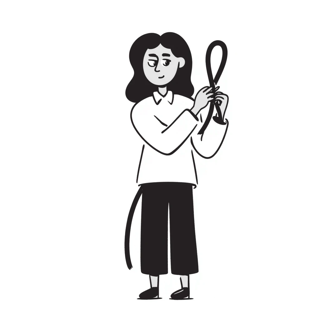 woman holding a whip emoji