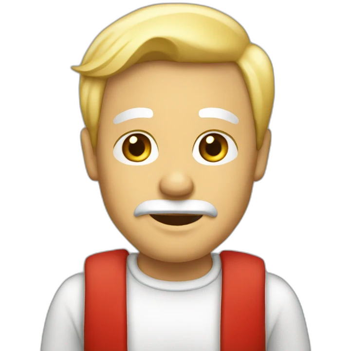 Père Noël en blonde emoji