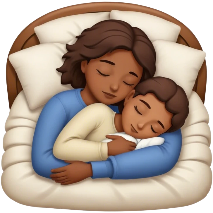 Sleeping hugging together  emoji