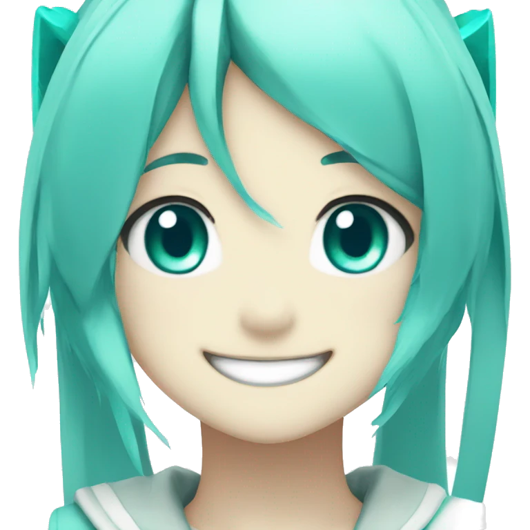 Miku Hatsune Smile emoji