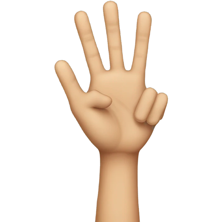 3 Fingers Up emoji