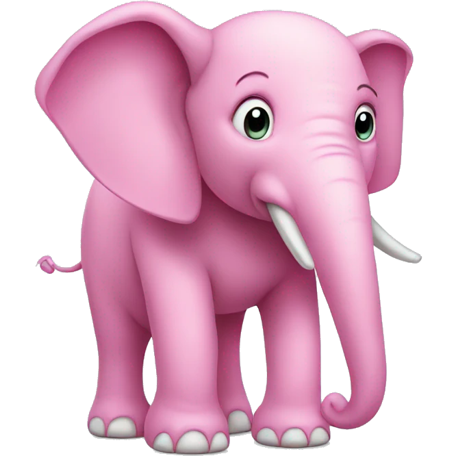 pink elephant  emoji